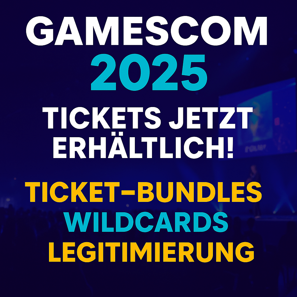 Tickets jetzt erhältlich: Die Gamescom 2025 geht in den Vorverkauf!